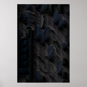 Affiche Baguettes bleues et vertes sur contenant en plasti