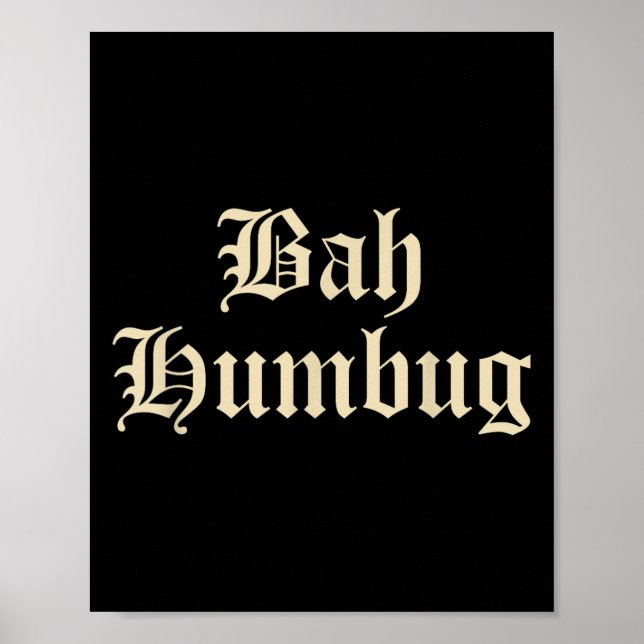 Affiche Bah Humbug - Drôle Alternative Mpy Christmas Fun D (Devant)