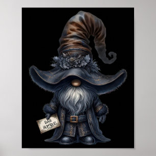Affiche Bah Humbug Gnome Dans Dark Père Noël Outfit Funny