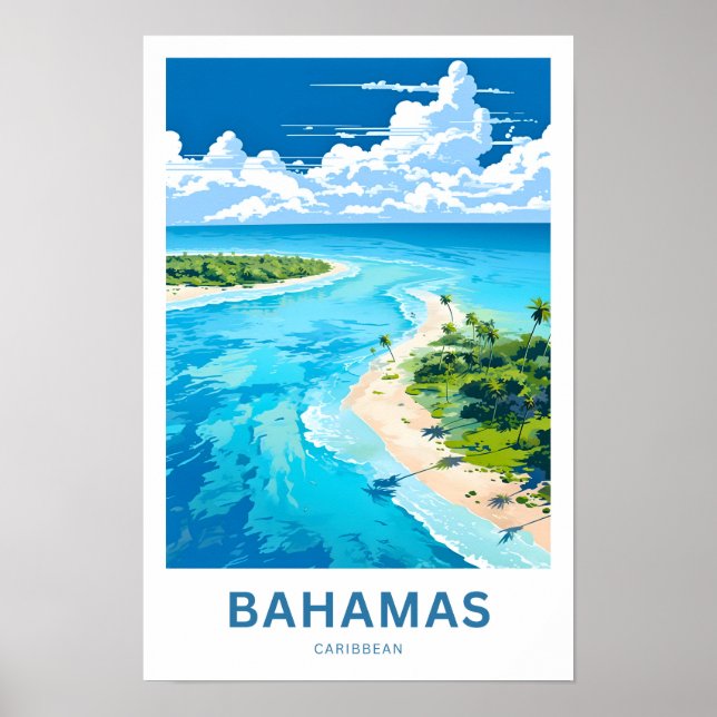 Affiche Bahamas Caraïbes (Devant)