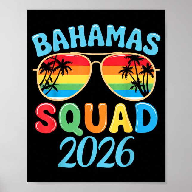 Affiche Bahamas Vacation 2026 Squad Family Friends Matchin (Devant)
