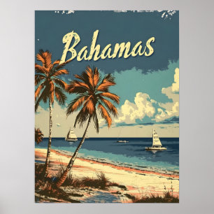 Affiche Bahamas Vintage