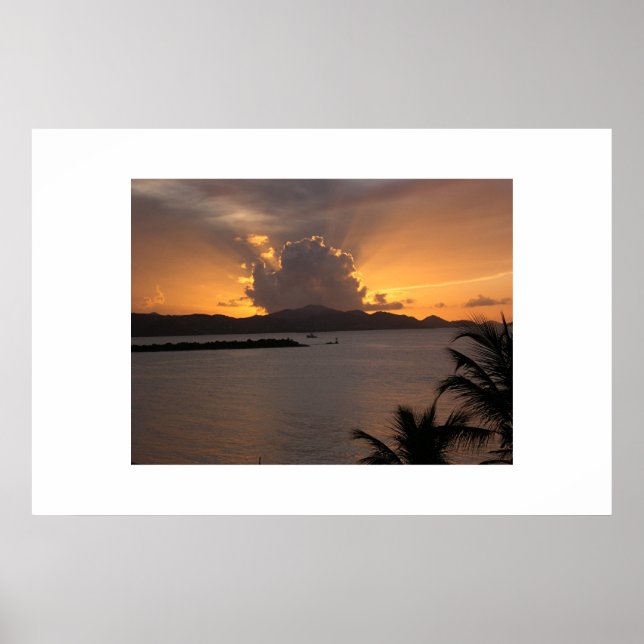 AFFICHE BAIE DE CRUZ SUNSET (Devant)
