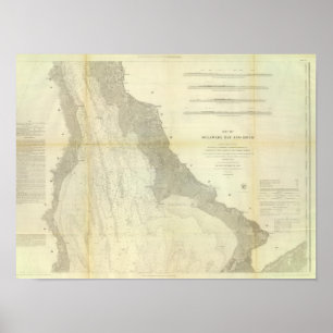Affiche Baie de Delaware, rivière 2