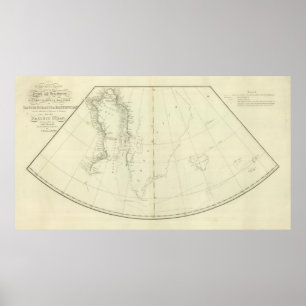 Affiche Baie de détroits de Daivs et d'îles de Baffin