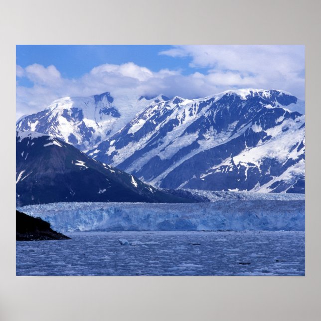 Affiche Baie de Disenchantment et glacier Hubbard, (Devant)