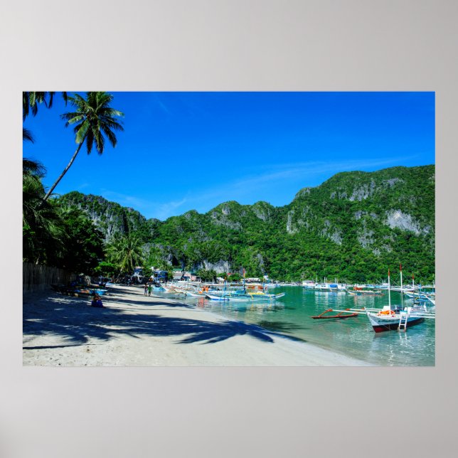 Affiche Baie de El Nido Plage (Devant)