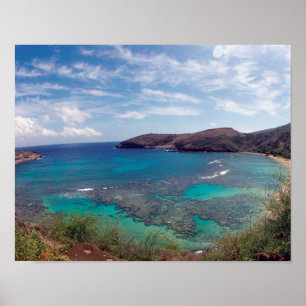 Affiche Baie de Hanauma Hawaii