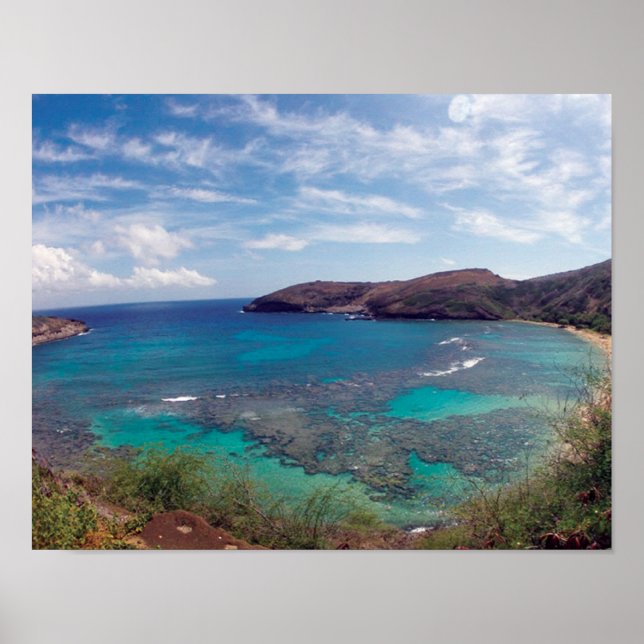 Affiche Baie de Hanauma Hawaii (Devant)