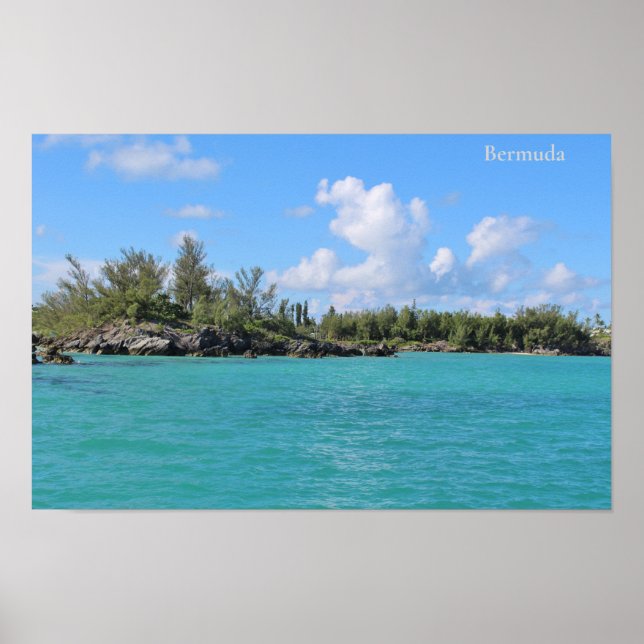 Affiche Baie de Horseshoe, île des Bermudes (Devant)