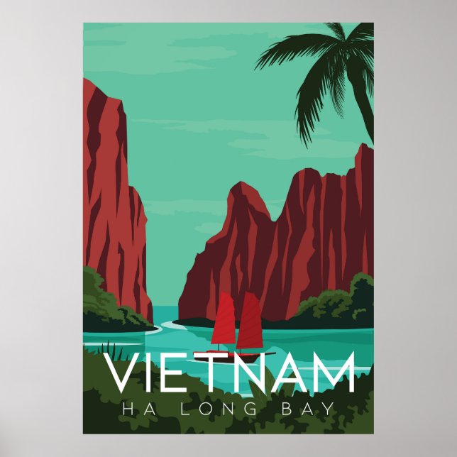 Affiche Baie de Vietnam Ha long (Devant)