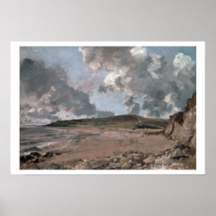 Affiche Baie de Weymouth avec Jordan Hill, vers 1816 (huil