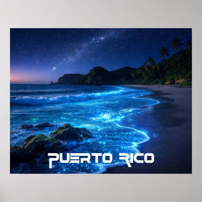 AFFICHE BAIE DES MOUSTIQUES - PORTO RICO (Devant)