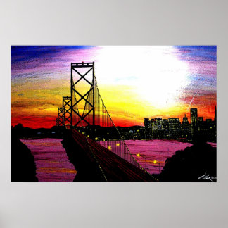 Affiche Baie d'Oakland