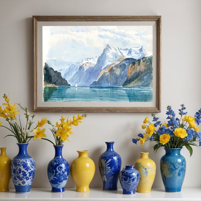 Affiche Baie d'Uri, Brunnen par John Sargent (Créateur téléchargé)