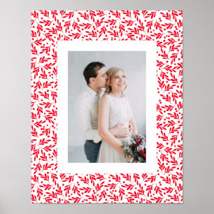 Affiche Baies de houx rouges et blanches   Vacances