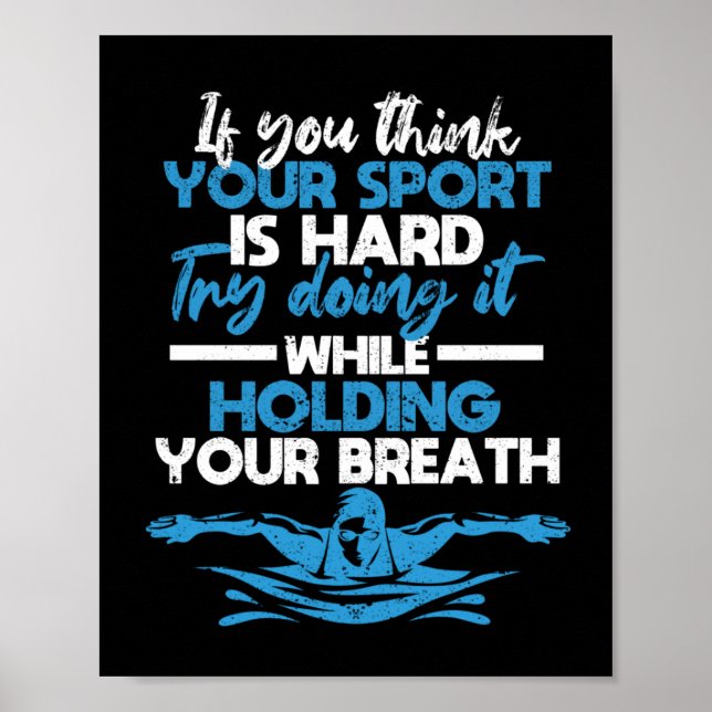 Affiche Baignade amusante baignade pratique sportive (Devant)