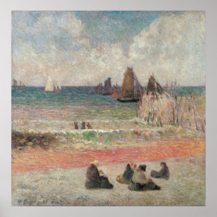 Affiche Baigner Dieppe par Paul Gauguin, beaux-arts