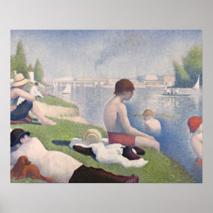 Affiche Baigneurs de Georges Pierre Seurat   chez