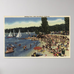 Affiche Baigneurs sur la plage de Bathing Cove