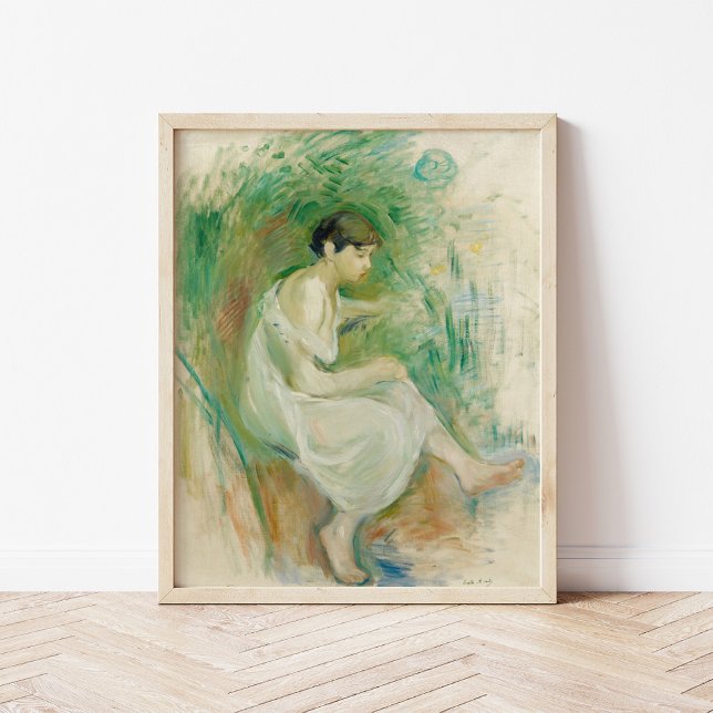 Affiche Baigneuse en Chemise | Berthe Morisot (Créateur téléchargé)