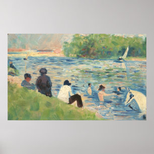 Affiche Baignoires à Asnières - Georges Seurat Beaux-Arts