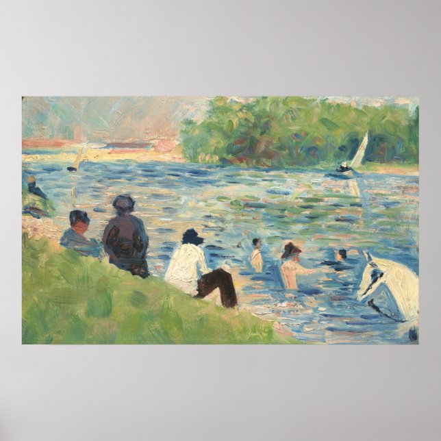 Affiche Baignoires à Asnières - Georges Seurat Beaux-Arts (Devant)