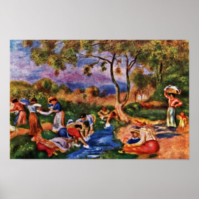 Affiche Baignoires De Pierre-Auguste Renoir (Meilleure Qua (Devant)