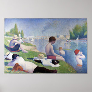 Affiche Baignoires en Asnières, Seurat