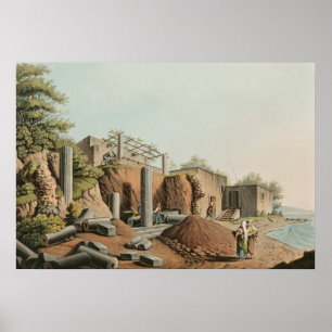 Affiche Bain antique près des Fontaines du Palici