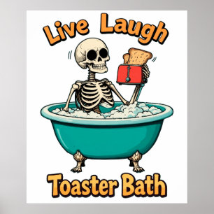 Affiche Bain de grille-pain, Vivre et rire