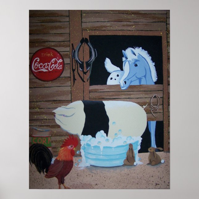 Affiche bain de porc (Devant)