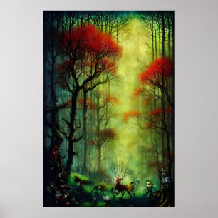 Affiche Bain forestier n° 5 (Portrait)