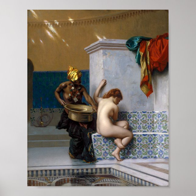 Affiche Bain maure | Jean-Léon Gérôme | (Devant)