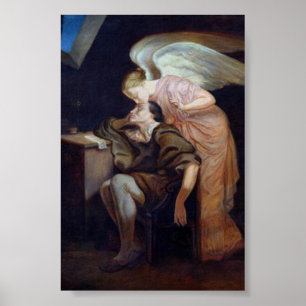 Affiche Baiser de la Muse, Paul Cezanne