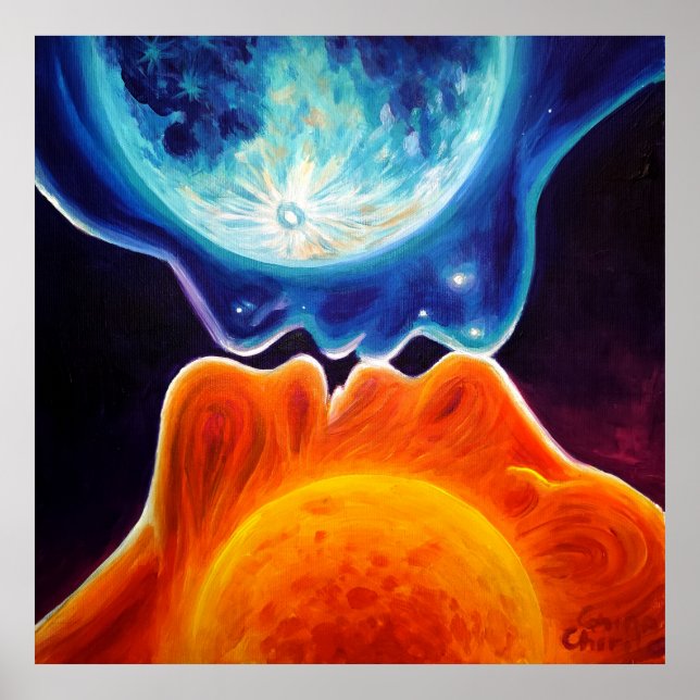 Affiche Baiser de soleil et de lune (Devant)