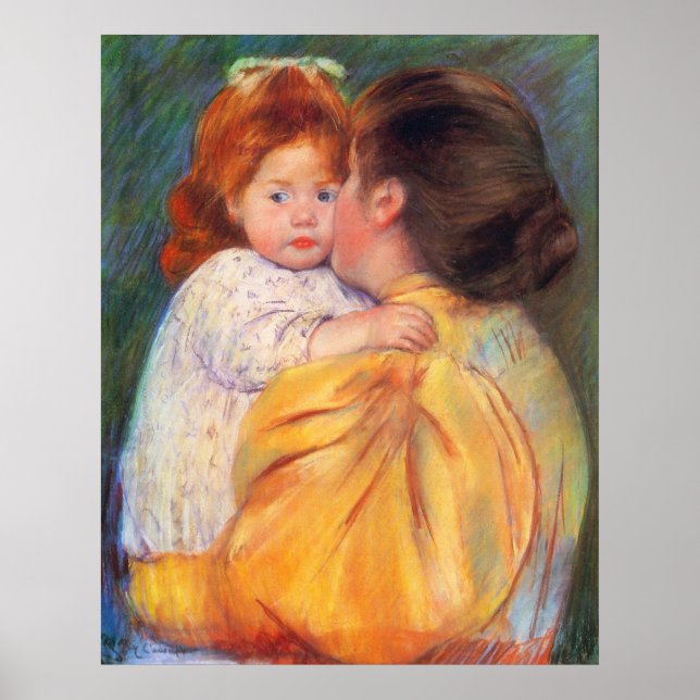 Affiche Baiser maternel, Mary Cassatt (Devant)