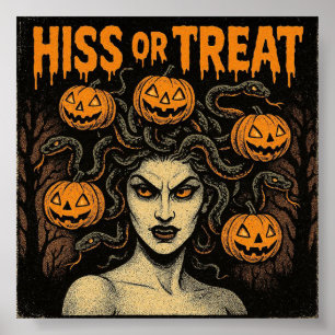 Affiche Baiser ou traiter Halloween