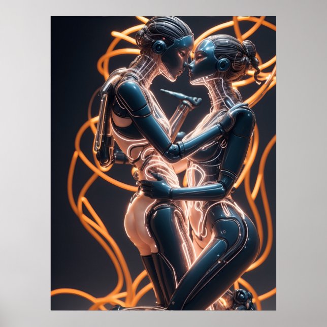 Affiche baiser passionné (Devant)