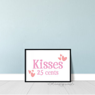 Affiche Baisers de 25 cents Saint-Valentin