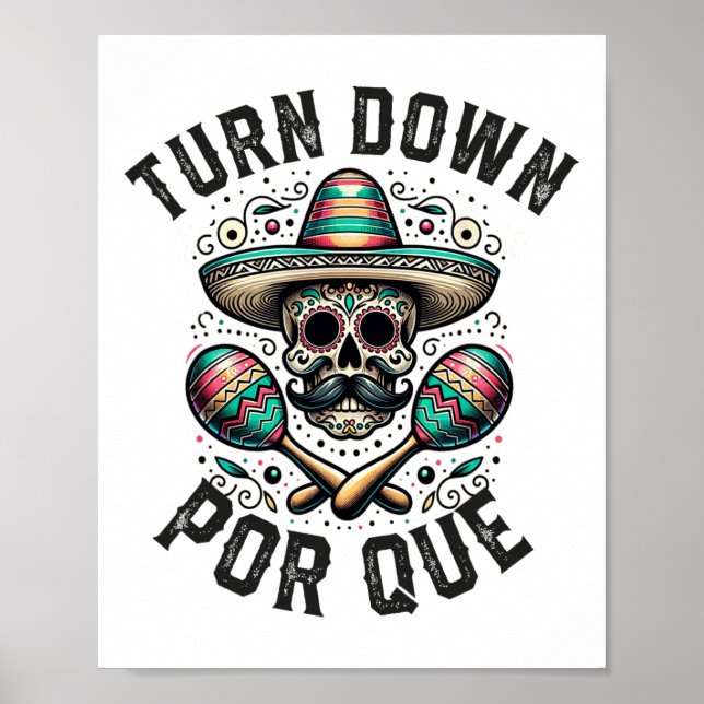 Affiche Baisse De Por Que Cinco De Mayo Parti Mexicain (Devant)