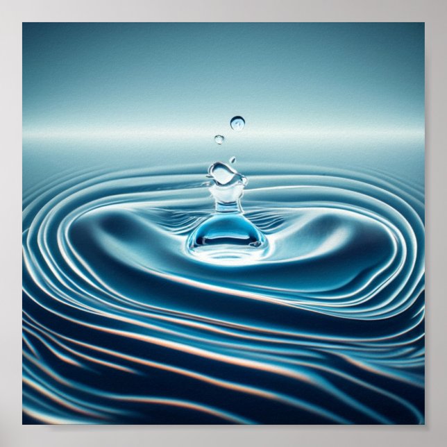 Affiche Baisse d'eau à mouvement lent (Devant)