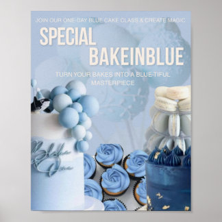 Affiche "Bake n Blue : Classe de maître boulangerie d'une