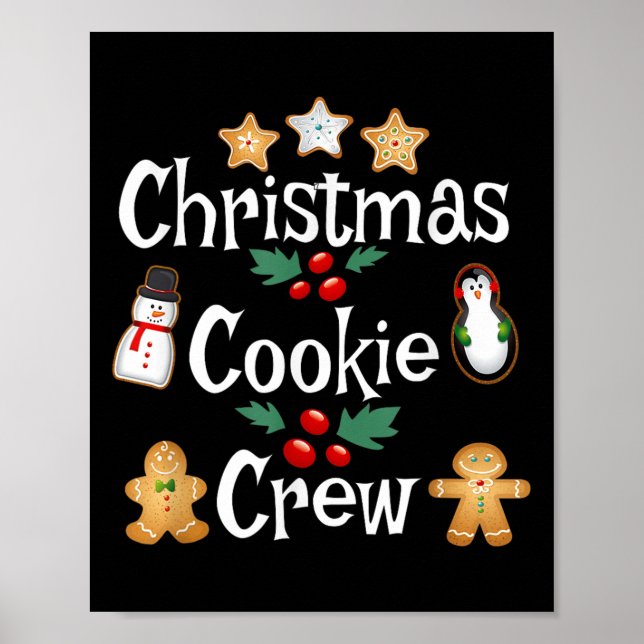 Affiche Bakers Christmas Cookie Creative Family Baking Tea (Devant)