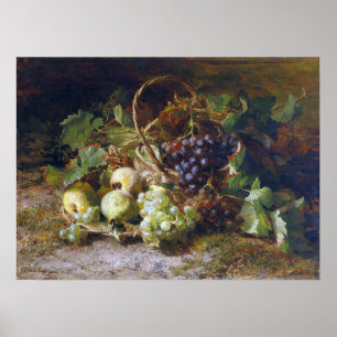 Affiche Bakhuyzen - Nature morte aux fruits avec raisins e