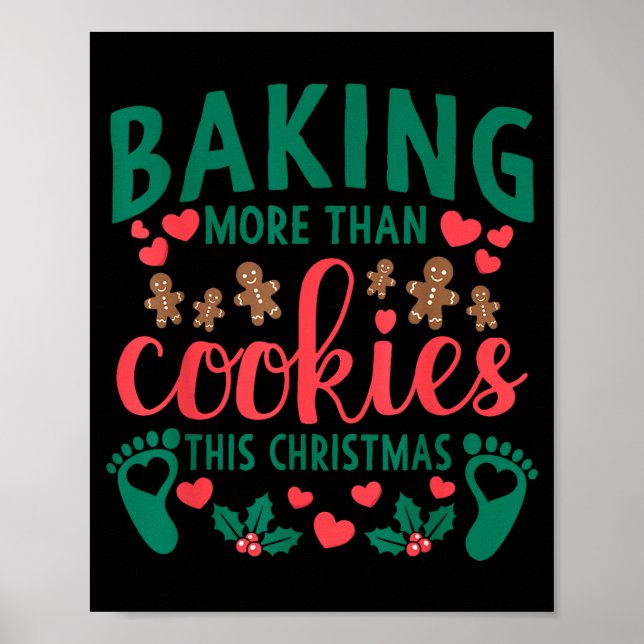 Affiche Baking More Than Cookies This Christmas Pregnant M (Devant)
