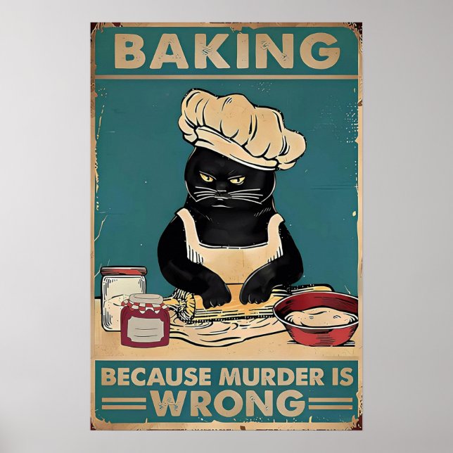Affiche Baking Parce que le meurtre est faux Chat Noir (Devant)