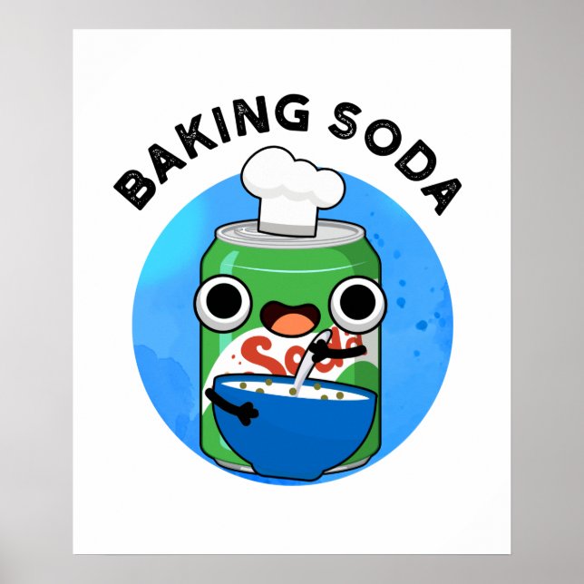 Affiche Baking Soda Funky Soda Pop Pun (Devant)