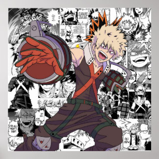 Affiche Bakugou Collage