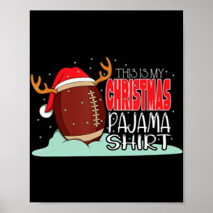 Affiche Bal de football de Noël Fun de Noël Sport Noël B
